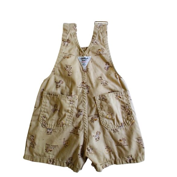 Vintage OshKosh B'Gosh Safari Shortalls 12 Months - Picture 2 of 9
